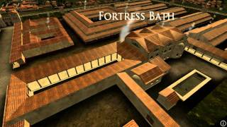 Animation of ancient Roman Fort in Caerleon Wales [upl. by Raina799]