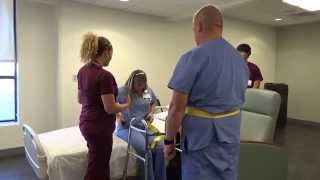 Physical Therapy Transfer Training  How To Transfer From Wheelchair To Bed [upl. by Philander]