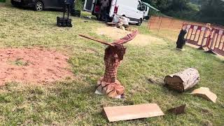 A fabulous range of wooden sculpture at Caerleon festival 2024 [upl. by Akalam]