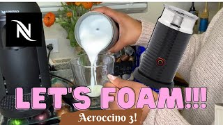 How To Foam Milk With Aeroccino 3 Make Coffee With Foam Tips amp Tricks  Easy Foamed Latte Recipe [upl. by Zanahs]