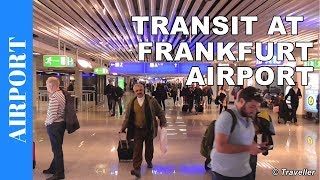 TRANSIT WALK AT FRANKFURT Airport FRA Terminal 1  Connection Flight Transfer Arriving amp Departing [upl. by Elladine]