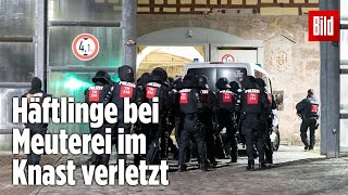 Gefängnismeuterei Polizei stürmt Knast in Thüringen  JVA Untermaßfeld [upl. by Witty31]