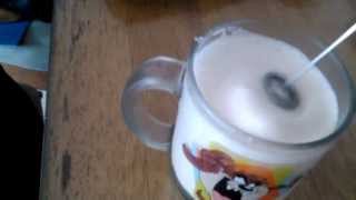 Aerolatte Review Frothing Cold Milk In Under 1 Minute [upl. by Rumilly]